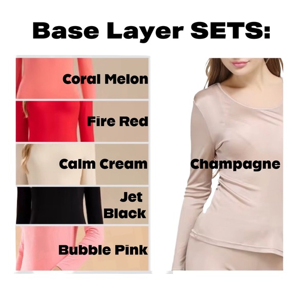 Base Layer sets M - 3XL coordinate silkened viscose or thermal modal longjohn - Picture 3 of 16